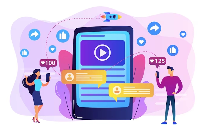 Custom graphics and visual content for social media marketing